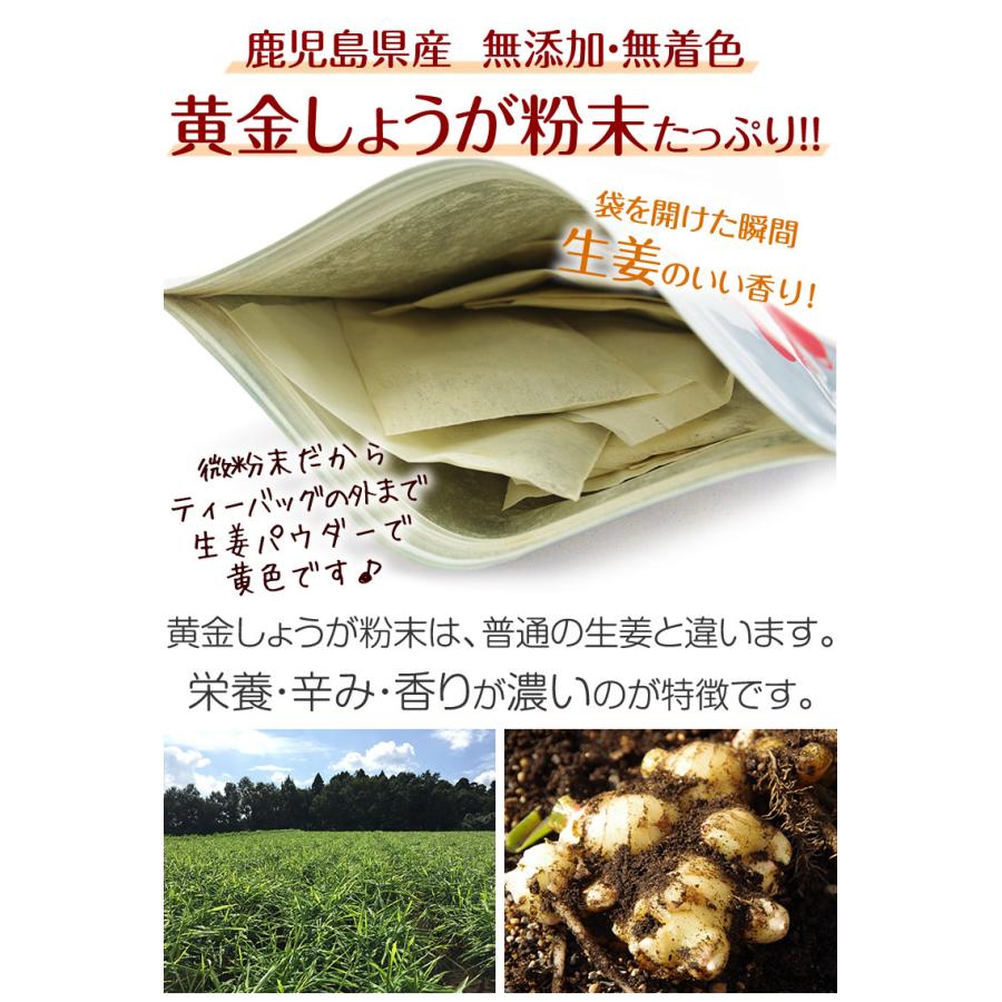 しょうが紅茶ティーバッグ　3g×30包　無農薬栽培国産紅茶と鹿児島県産黄金しょうが使用　無添加｜suisyamura｜09