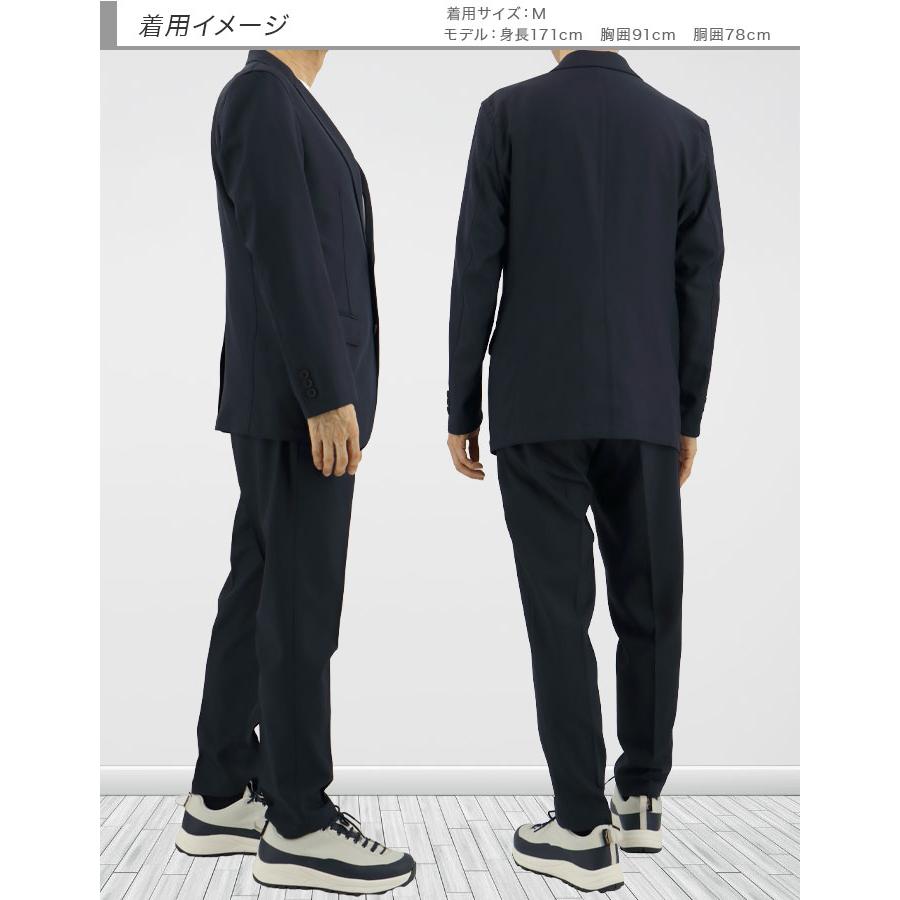 洗える スーツ セットアップ メンズ ストレッチ カジュアル 防シワ