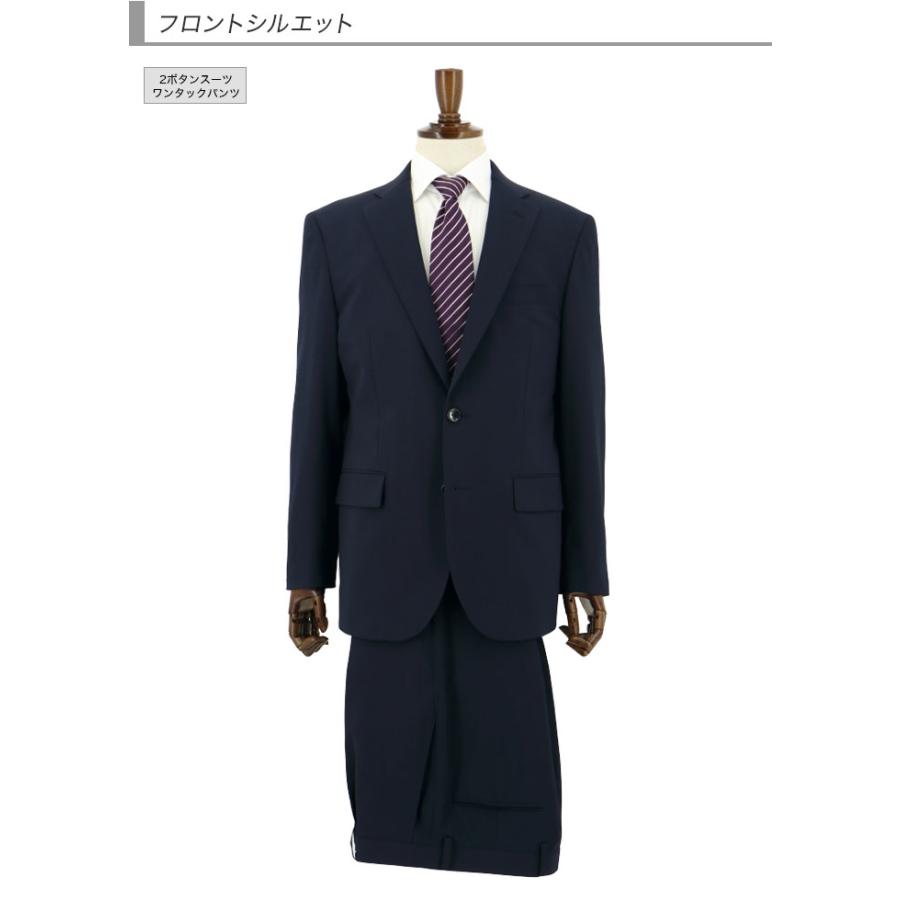 爆買 スーツ メンズ ビジネススーツ 紺 シャドー ストライプ
