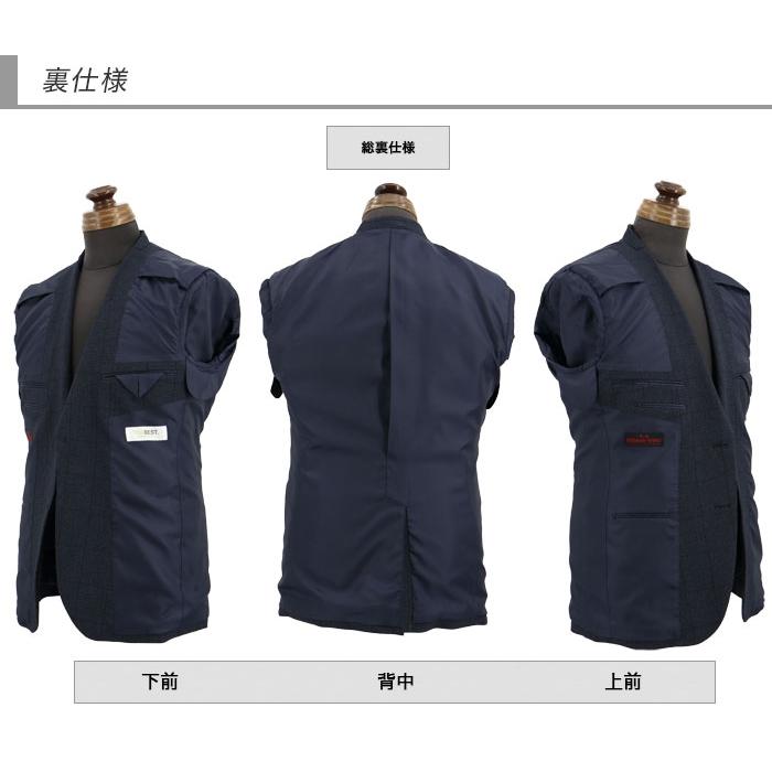 爆買 ジャケット メンズ ビジネス テーラード 紺 グレンチェック 2024