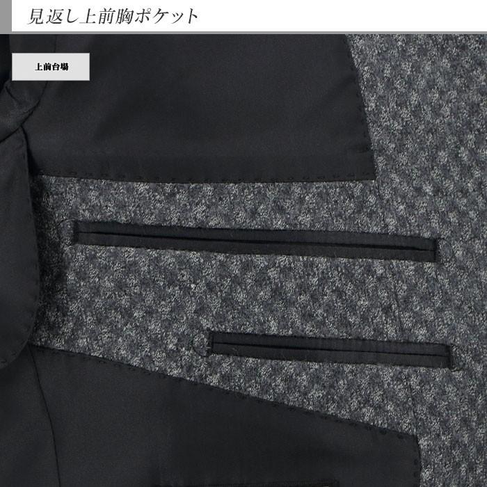 ジャケット メンズ ビジネス テーラード グレー チェック ストレッチ  