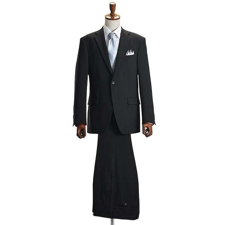 礼服 メンズ 喪服 即日出荷 フォーマルスーツ 洗える セレモニースーツ シングル アジャスター付 洗濯機 冠婚葬祭 大きいサイズ E体 ブラック 黒 | スーツスタイルMARUTOMI | 20