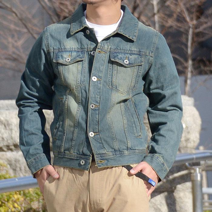 chahchah デニムジャケット　Gジャン　ウォッシュ加工 chahchah デニムジャケット Gジャン ウォッシュ加工 デニム