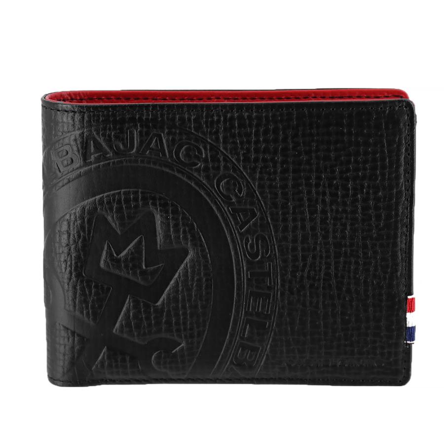 CASTELBAJAC  二つ折り財布 ピッコロ　本革 レザー　ブラック CASTELBAJAC カステルバジャック 財布 二つ折り メンズ