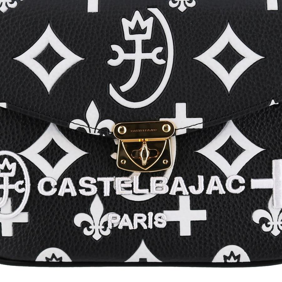 カステルバジャック　ショルダーバッグ　ハンドバッグ　家紋　レザー 2way 黒 楽天市場】カステルバジャック レディース ショルダーバッグ