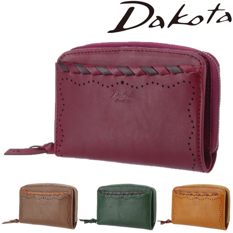 【美品】Dakota　ポポラリタ　長財布　かぶせ折財布　パンチング　ワインレッド 美品】Dakota ポポラリタ 長財布 かぶせ折財布 パンチング