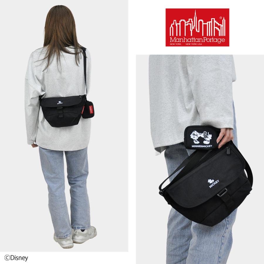 マンハッタンポーテージ バッグ Disney ミッキー Mickey Mouse Manhattan Portage ナイロンメッセンジャーバッグフラップジッパーポケット24 A5 MP1603FZPMIC24_16