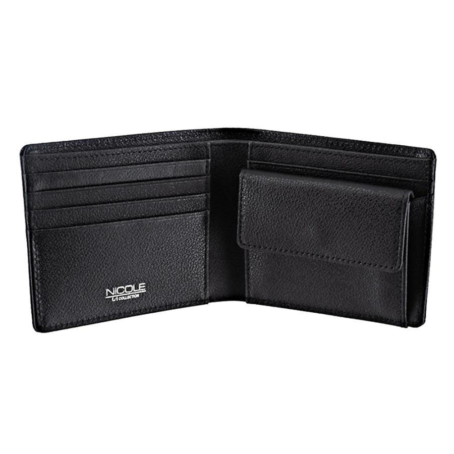 NICOLE（ニコル） 財布 二つ折り財布 2つ折り財布 折財布 ミニ財布 小銭入れあり 薄型 本革 ハーレー 7306400 メンズ ...