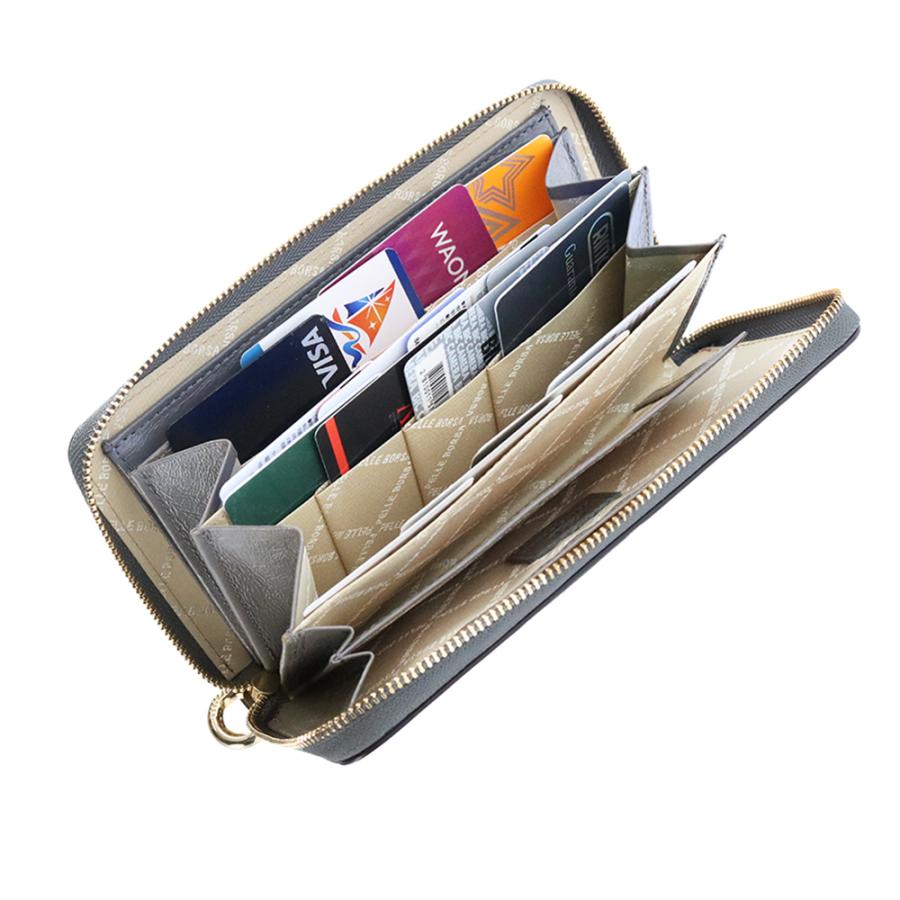 PELLE BORSA（ペレボルサ） 財布 長財布 コンパクト 薄マチ 本革