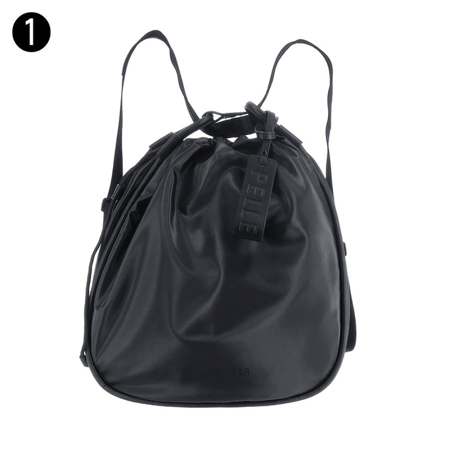 n*7様 PELLE BORSA リュック バックパック ブラック 黒 ペレボル PELLE