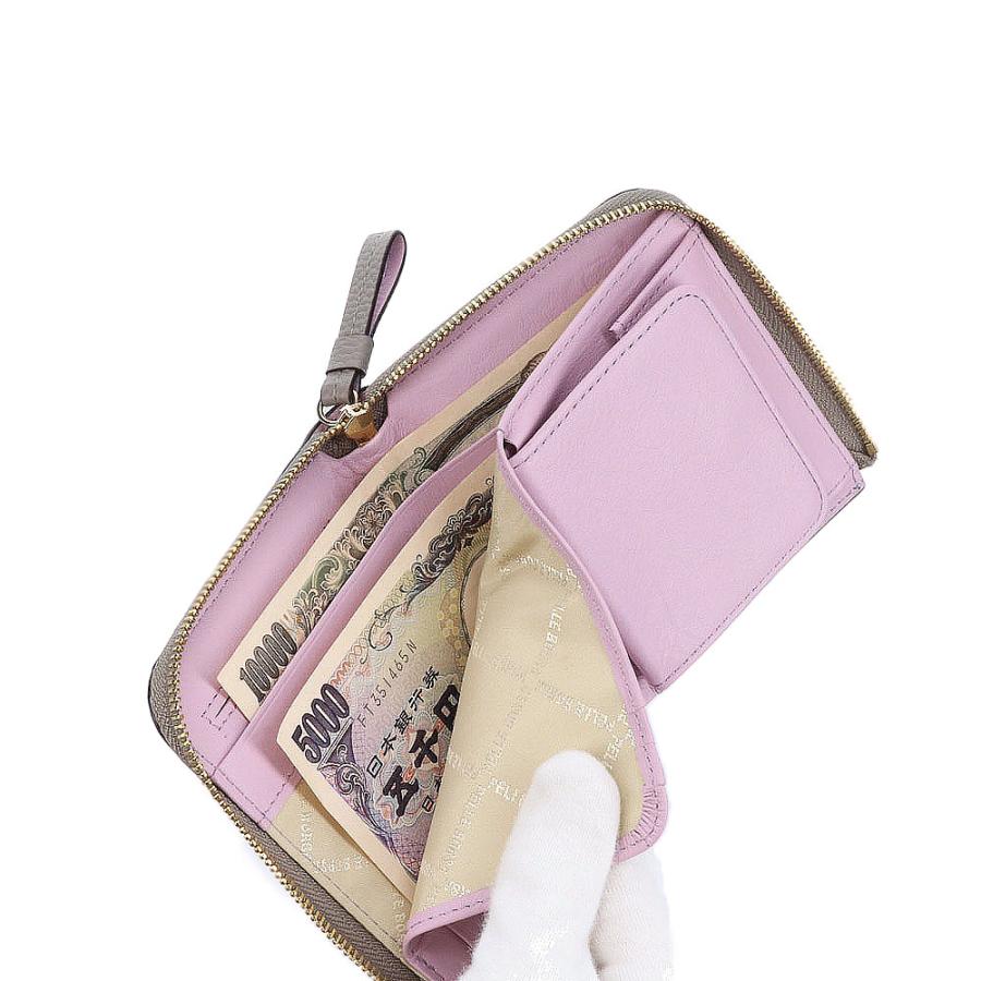 ペレボルサPELLEBORSA L字ファスナー二つ折り財布　フィーネ PELLE BORSA 最大P+16% ペレボルサ 財布 二つ折り財布 折財布