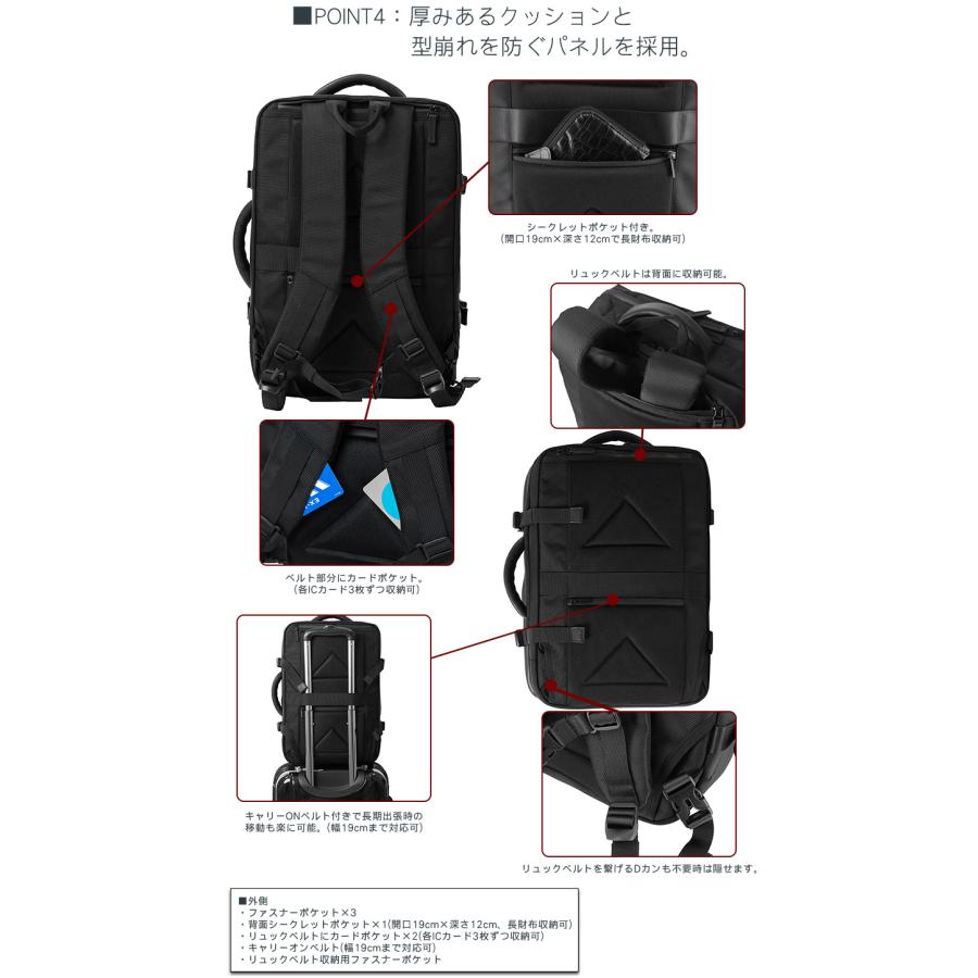シムクリア バッグ 3WAY ビジカジ リュック ビジネスリュック