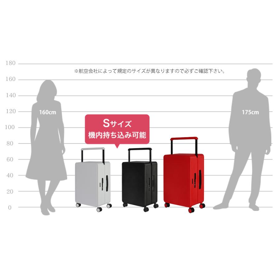 座れる スーツケース キャリーケース ワイドキャリーハンドル 中型 M