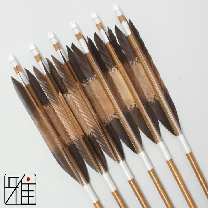 弓道 矢 ミズノ カーボン矢 6本組 黒手羽染抜 WENEW 76BCシャフト|矧糸