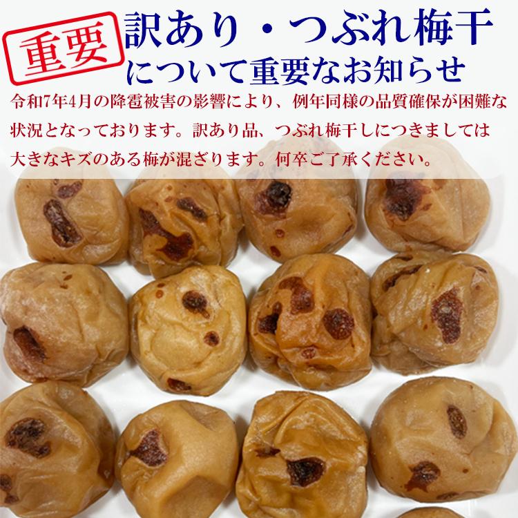 紀州つぶれ梅干 2.4KG 紀州南高梅(梅干し/梅干) : 紀州の梅干農家