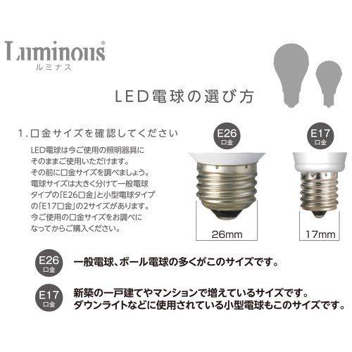 LED電球 ルミナス９個セット新品未開封 Luminous LED ルミナス LED電球 口金E17 電球色 LDA25L-G2 密閉器具