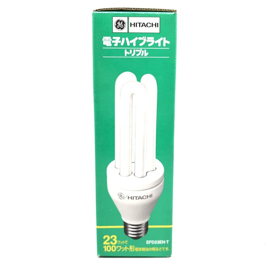 日立 電球型蛍光灯 電子ハイブライト トリプル 23ワットで100