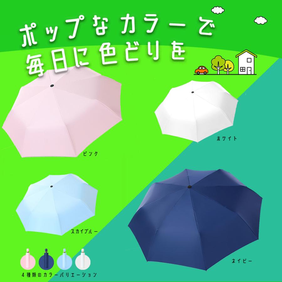 新品未使用　氣志團晴雨兼用（UVカット+遮光90%以上）折りたたみ傘 折りたたみ傘 日傘 完全遮光 自動開閉 晴雨兼用 ボタン式 UV