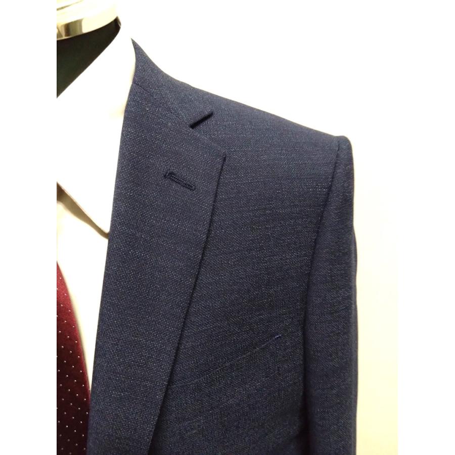 メンズジャケット2024春夏 2つボタン ジャケット ネイビー やや細身の