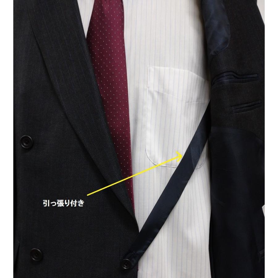 メンズ ビジネス ダブルブレストスーツ ゆったりシルエット4つボタン1