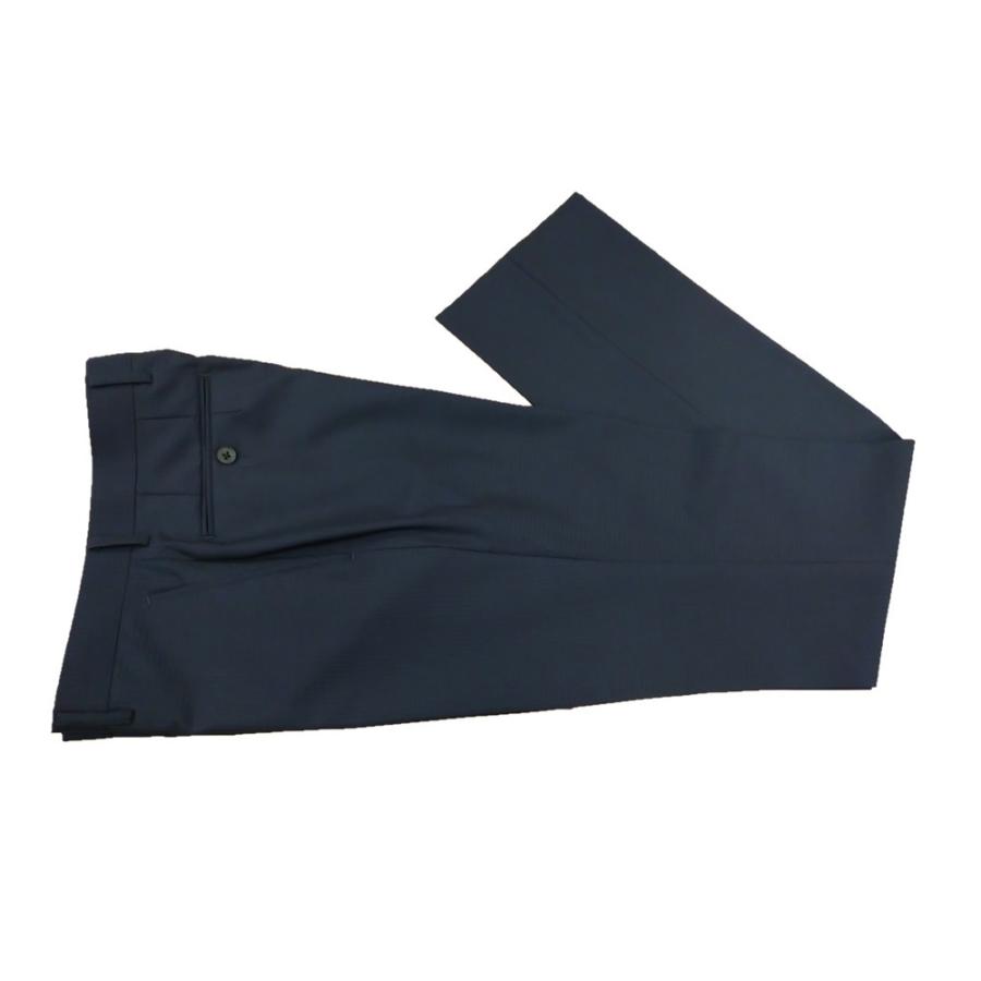 B級品 サイズY5濃紺地にシャドーチェック柄 スリム2つボタンノ