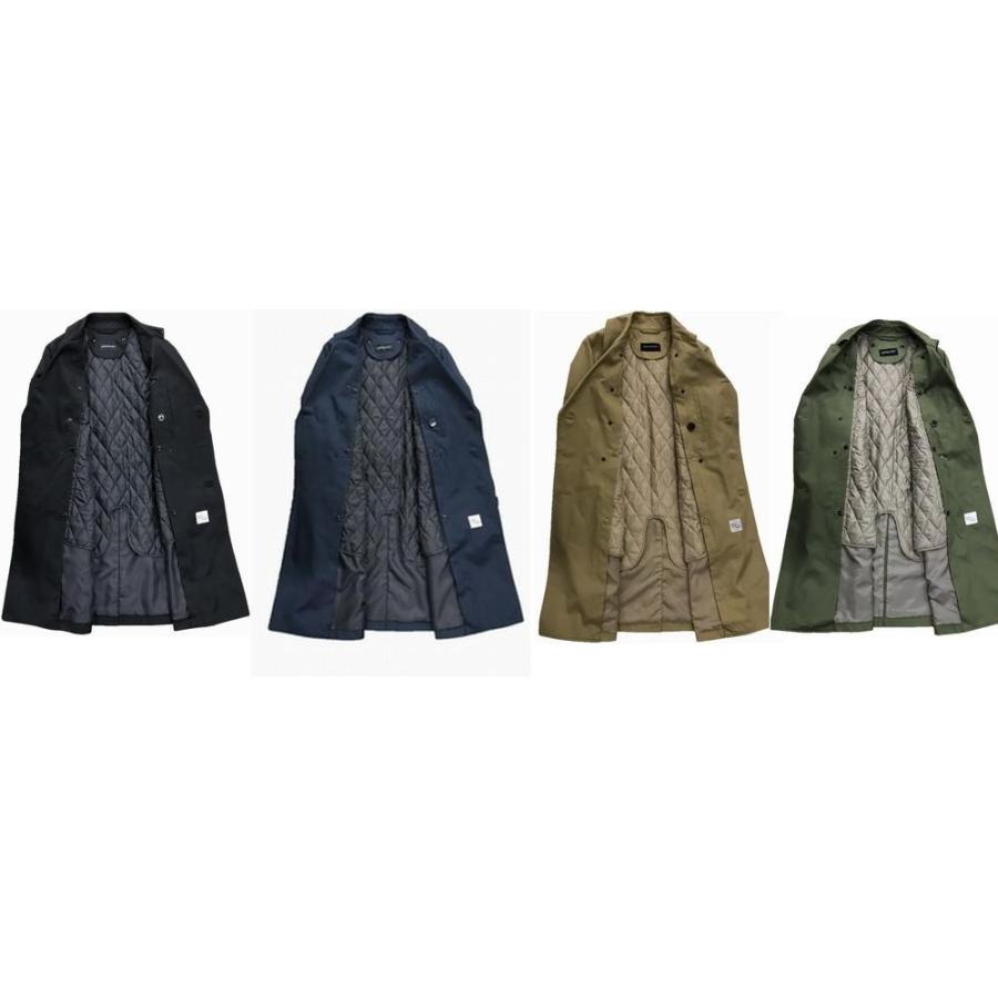 ダブルトレンチコート春秋 日本製生地綿素材4色（着脱可能なライナー