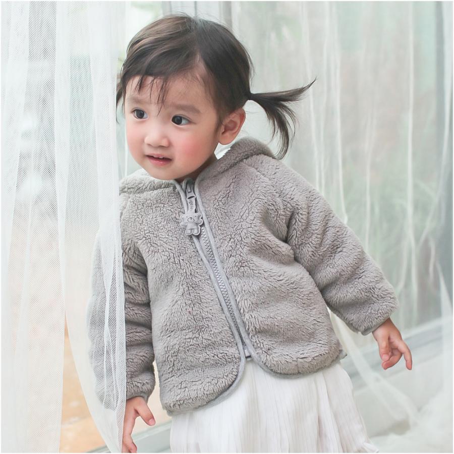 ベビー服　アウター　２着　もこもこ 楽天市場】もこもこ ベビー服 耳付き ボア ジャケット キッズ ベビー