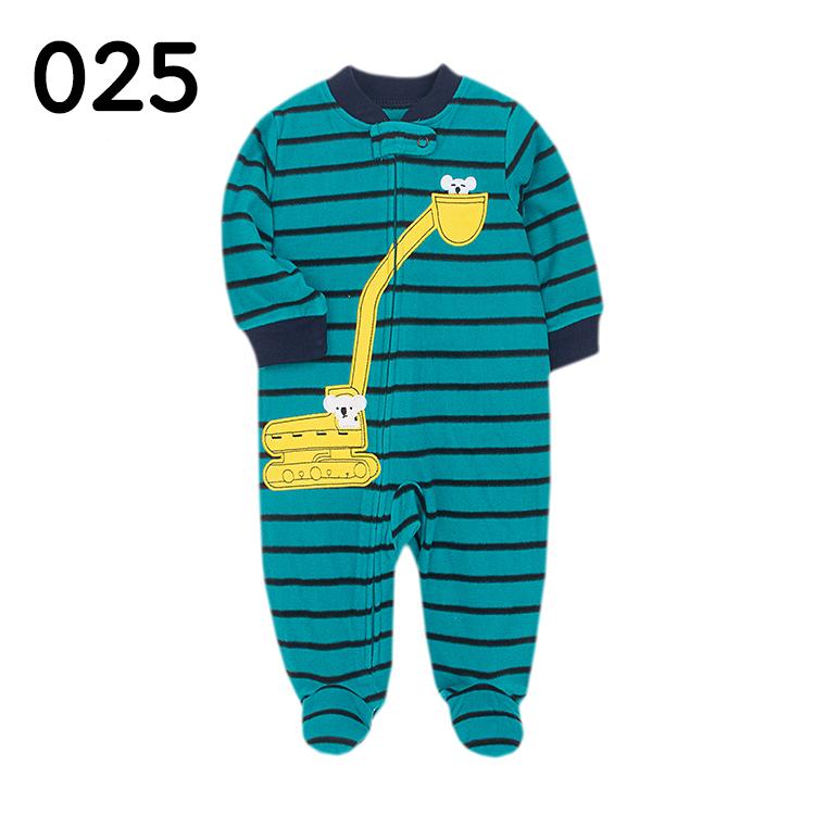 カバーオール 足つき 長袖 フリース 女の子 男の子 ロンパース