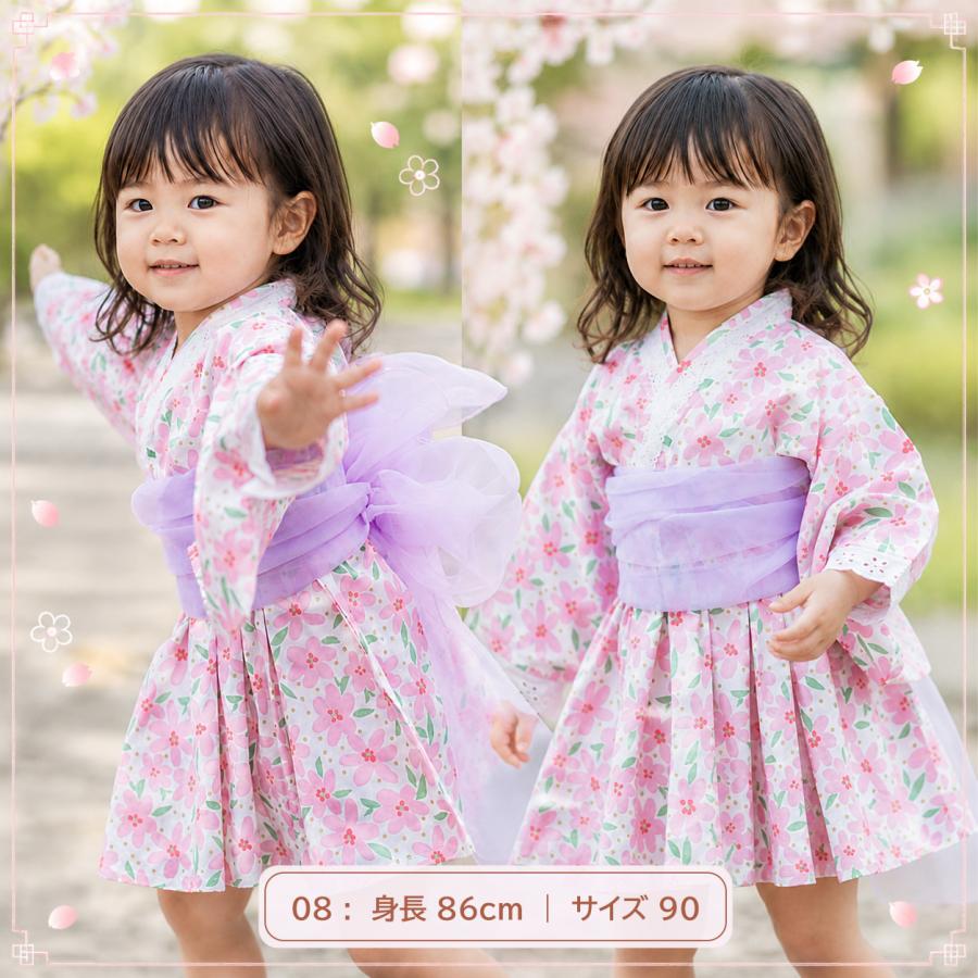 浴衣 ドレス 女の子 ベビー キッズ ワンピース 赤ちゃん 子供
