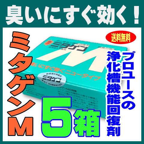 浄化槽無臭元×5箱 浄化槽専用 消臭・脱臭剤 臭い消し 臭気 悪臭