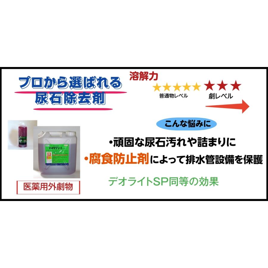 トイレ用品 尿石除去剤 黄ばみ除去 テイクワンL 10L 1缶 男子トイレ 小便器 強力 業務用 劇物 書類事前郵送
