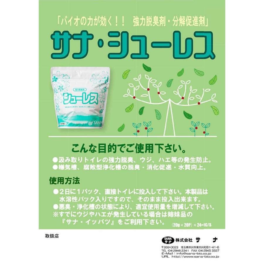 強力脱臭 サナ・シューレス 分解促進 嫌気槽 腐敗型浄化槽 ウジ・ハエ
