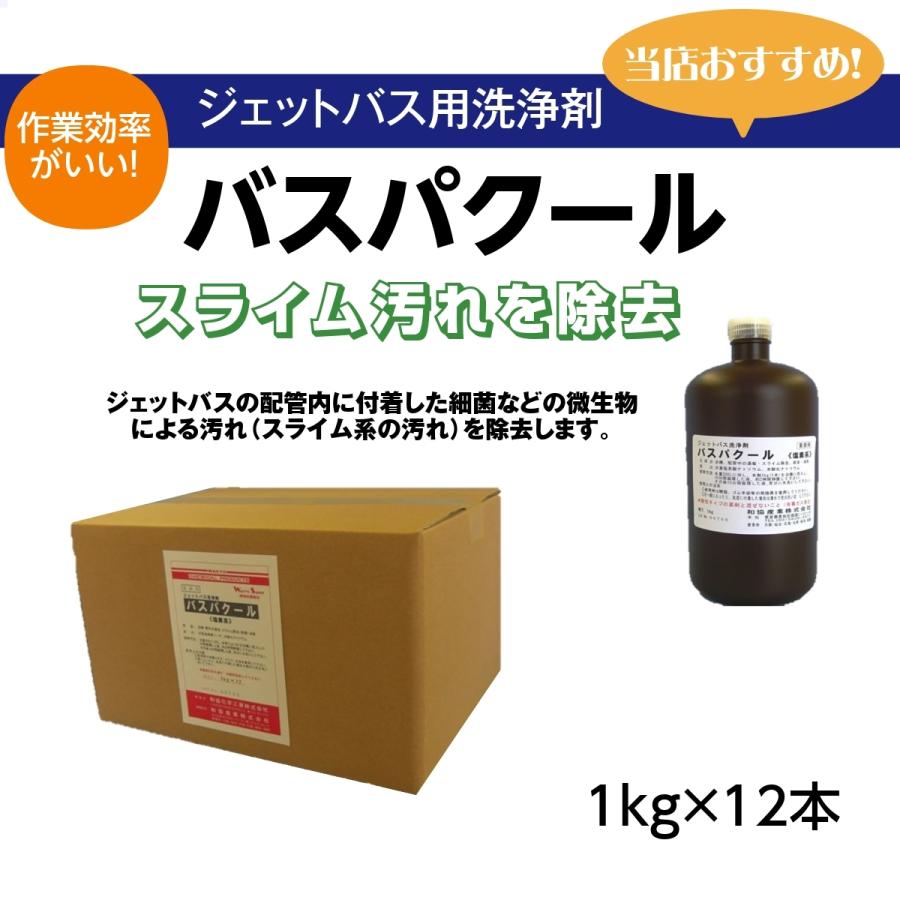 ジェットバス ジャグジー スライム洗浄 バスパクール 1kg 12本 和協産業 除菌 消臭 配管洗浄