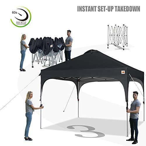 ABCCANOPY タープテント ワンタッチ 3段階調節 ベンチレーション 天井 2m/2.5m/3m アウトドア 簡単 大型 タープ テン アウトドア