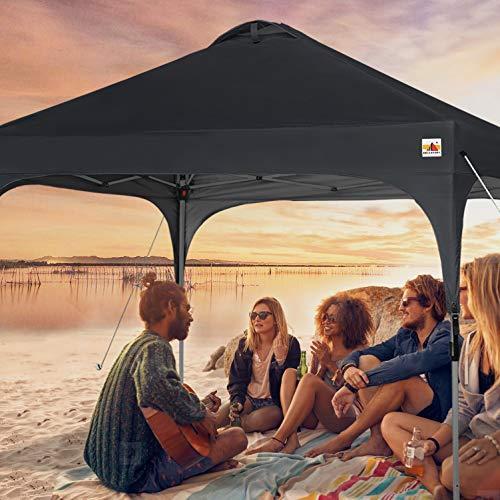 ABCCANOPY タープテント ワンタッチ 3段階調節 ベンチレーション 天井 2m/2.5m/3m アウトドア 簡単 大型 タープ テン アウトドア