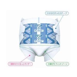 看護・介護用品 4パックセット 5回分吸収 アテント大人用テープ式