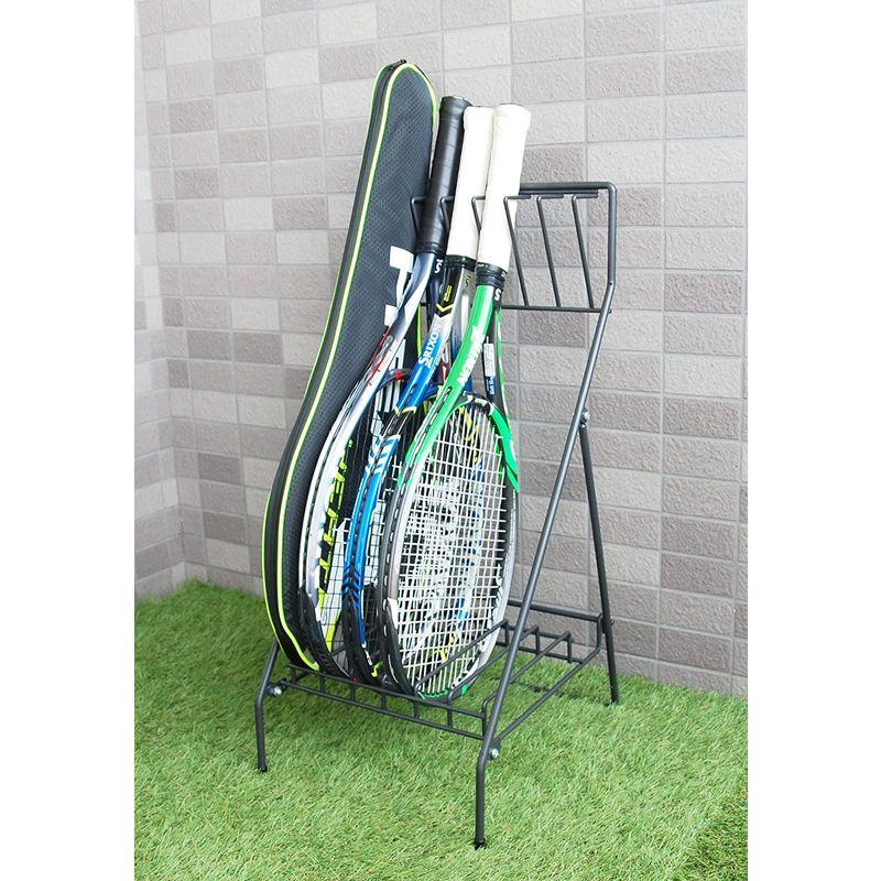テニスラケットスタンド テニスラケット ラケットスタンド ラケット台 収納 6本掛け 折りたたみ式 日本製 Joyfactory  20220824125900-00104 健やか やさしさ店 通販 