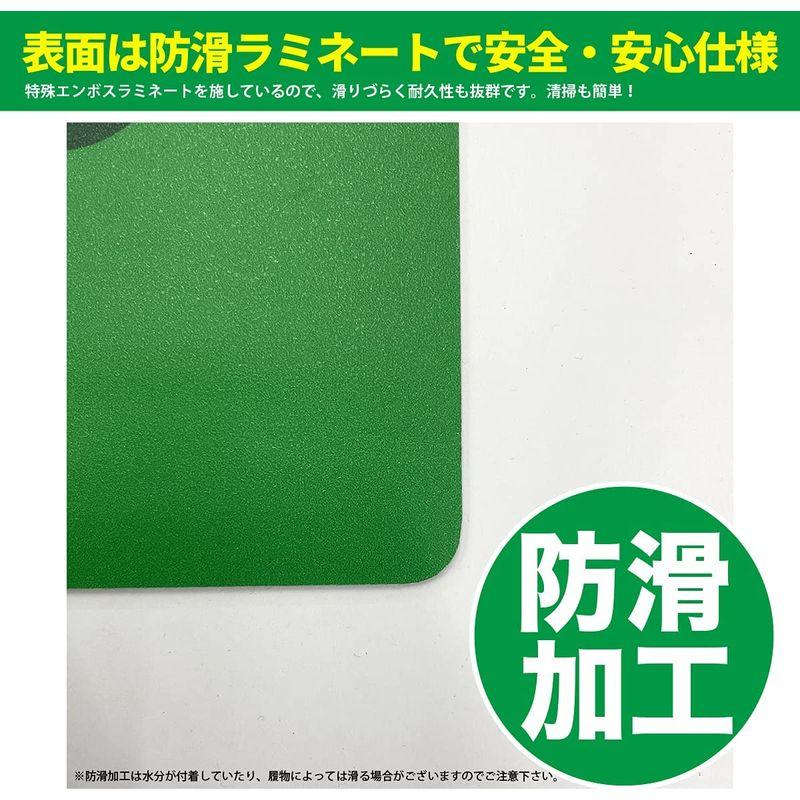 ABポスターコロナワクチン接種ゴムマット│W900mm×H600mコロナワクチン接種　ワクチン接種　床マット　誘導マット　床に広げて置くだけ