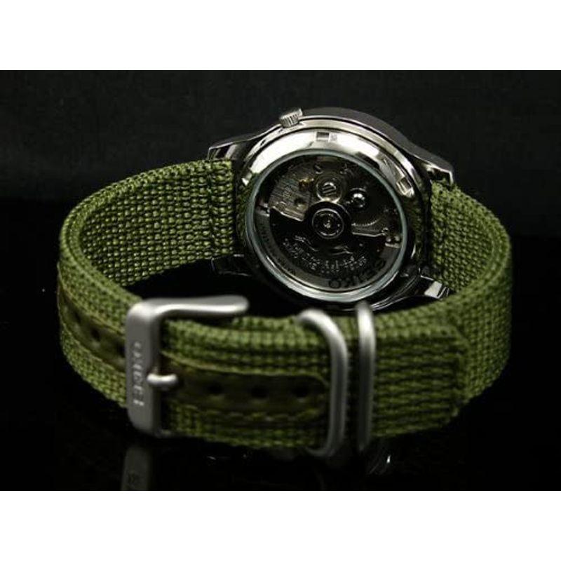 最新人気 セイコーインポートSEIKO import 腕時計 海外モデル メッシュベルト 自動巻 カーキ SNK805K2 メンズ 逆輸入品