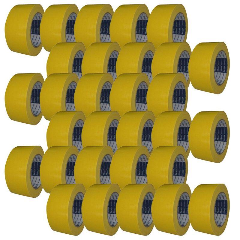 公式通販古藤工業 Monf No.890 カラー布粘着テープ 30巻入り 黄 厚0.22mm×幅50mm×長さ25m 梱包、テープ 