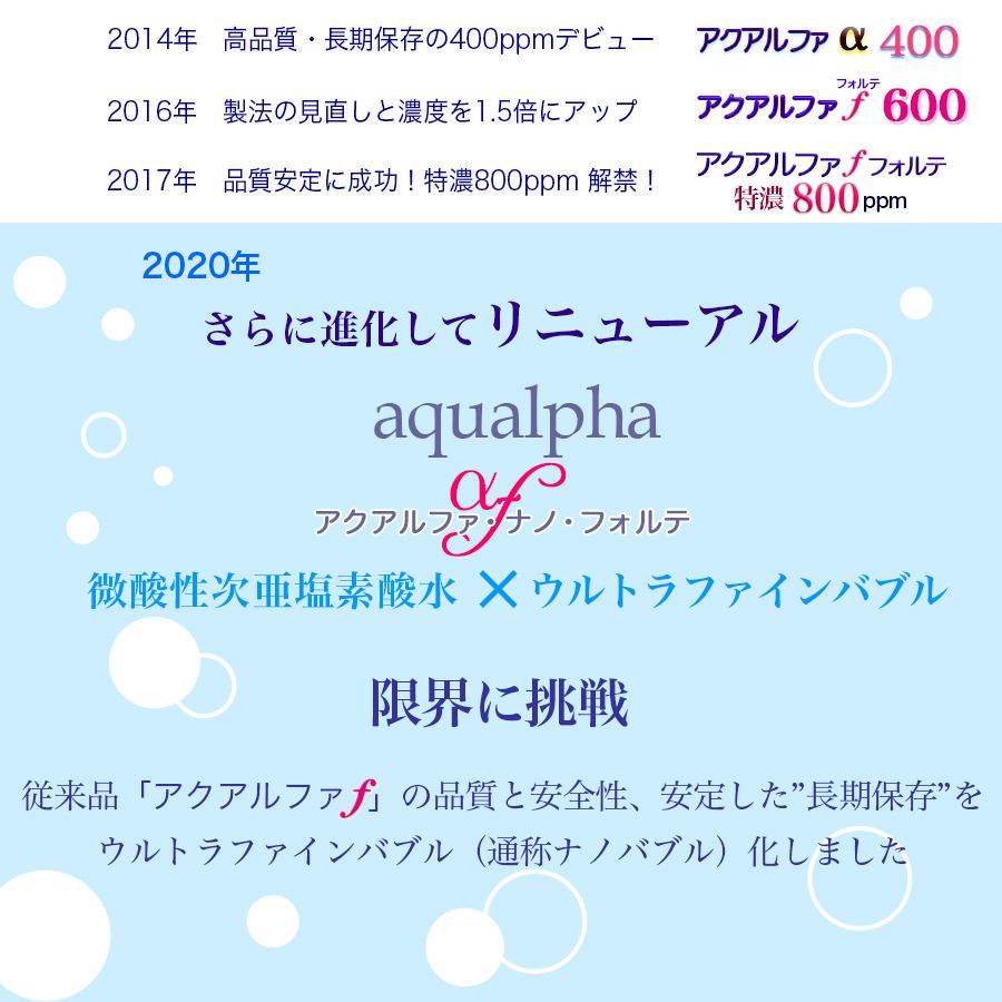 そのまま使える20L/200ppm/電解 微酸性 次亜塩素酸水 アクアルファf