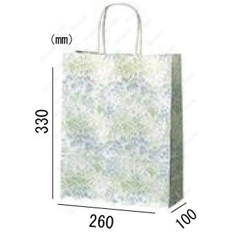 【5箱以上送料無料】1枚42.39円 (計 200枚/箱 (50枚/外袋×4)) ミント 丸紐 紙袋/手提げ袋 HA-4 26×10×33cm 業務用まとめ買い