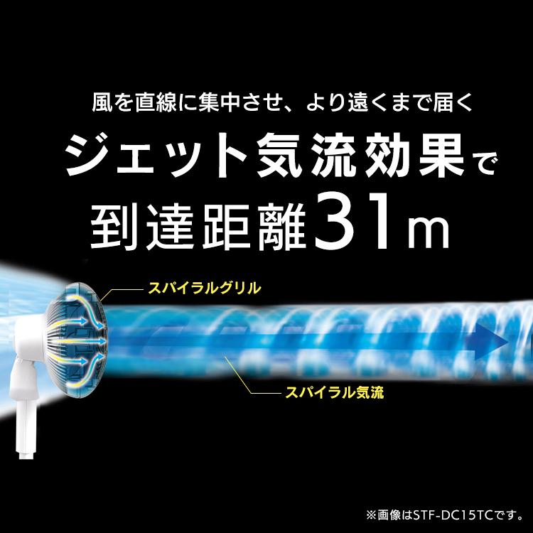コンパクトサーキュレーター扇風機  STF-DC15TC-W  ホワイト  アイリスオーヤマ  新生活｜sukusuku｜04