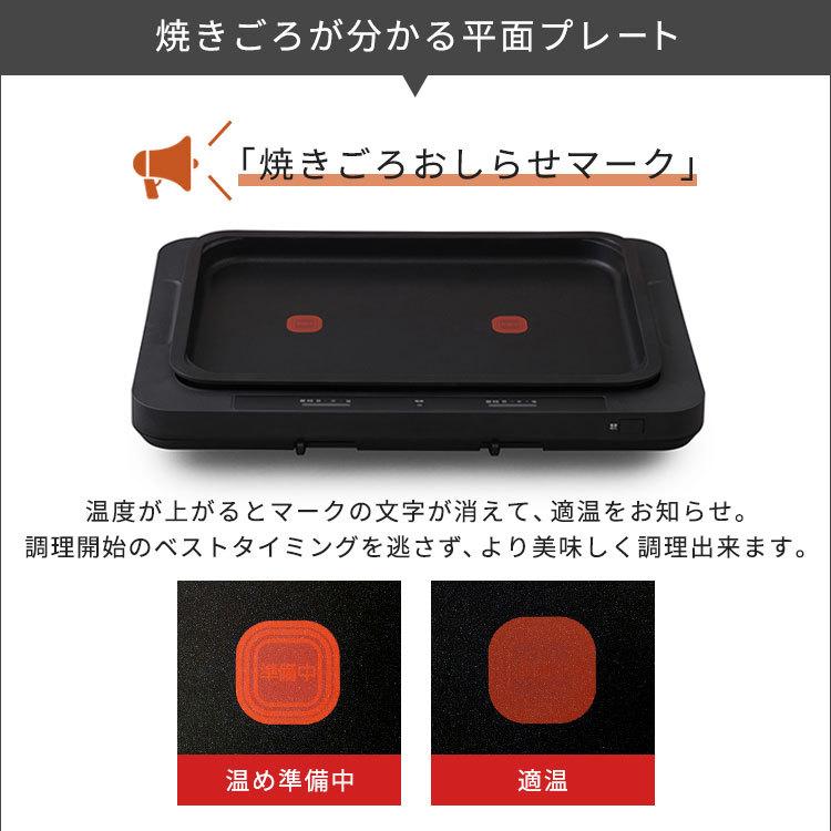 IRIS OHYAMA 左右温調ホットプレート1枚 WHPK-021-B ブラック アイリス