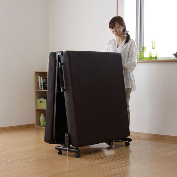 IRIS OHYAMA アイリスオーヤマ 折りたたみベッド OTB-KR 新生活 : 収納