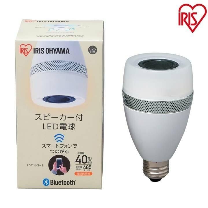 最大53％オフ！ SALE 56%OFF スピーカー付LED電球 E26 40形相当 電球色 LDF11L-G-4S アイリスオーヤマ italytravelpapers.com italytravelpapers.com