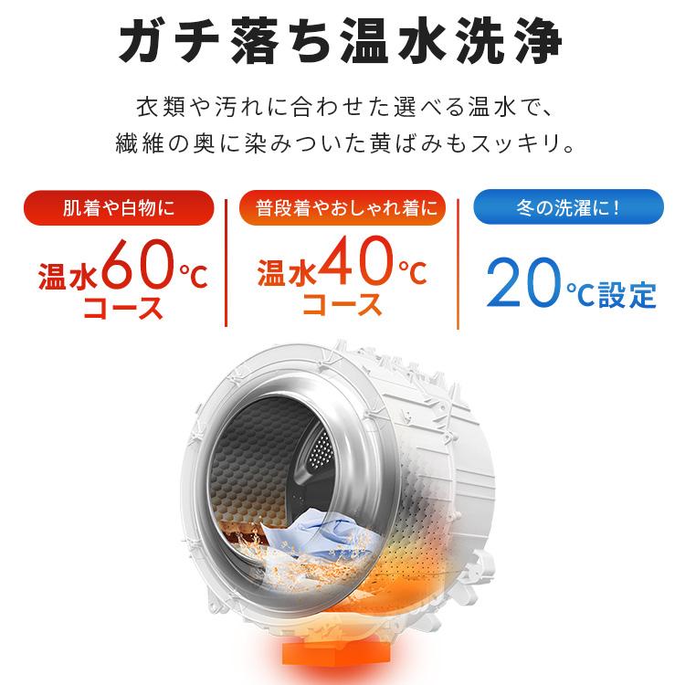 IRIS OHYAMA（アイリスオーヤマ） 洗濯機 ドラム式 8kg 設置無料 温水