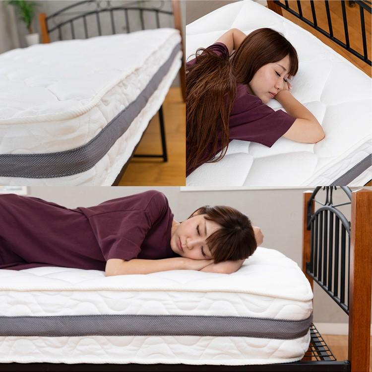 新品 送料込 ポケットコイル セミダブルマットレス セミダブルベッドに ポケットコイル マットレス 3ゾーン ポケットコイルマットレス