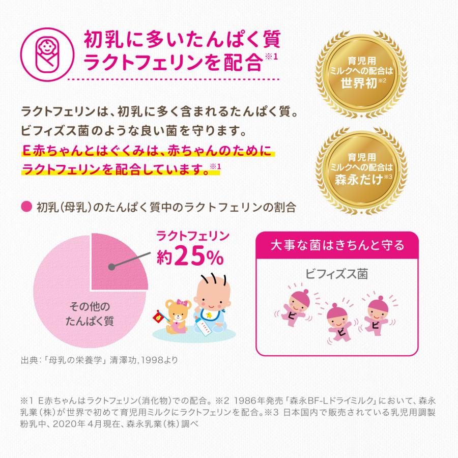 E赤ちゃん 粉ミルク 10個セット スティックタイプ 13g×10本 森永乳業