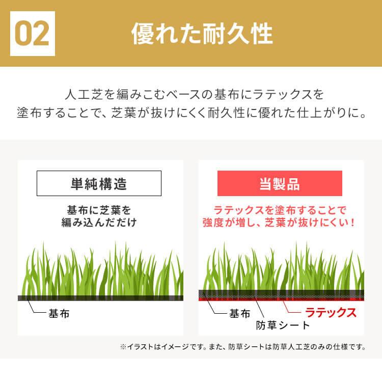 リアル人工芝 1m×16m アイリスソーコー U字釘32本付 (代引不可)(TD)_9